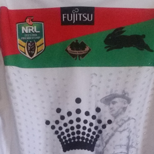 South Sydney Rabbitohs 2015 ANZAC jersey- Jason Clark