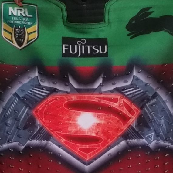 South Sydney Rabbitohs 2016 Superman vs Batman jersey – George Burgess