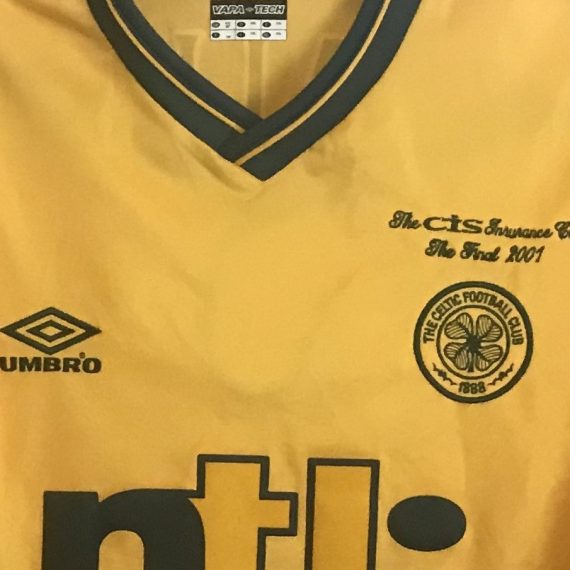 Celtic FC CIS Insurance League Cup 2001 Mjallby shirt
