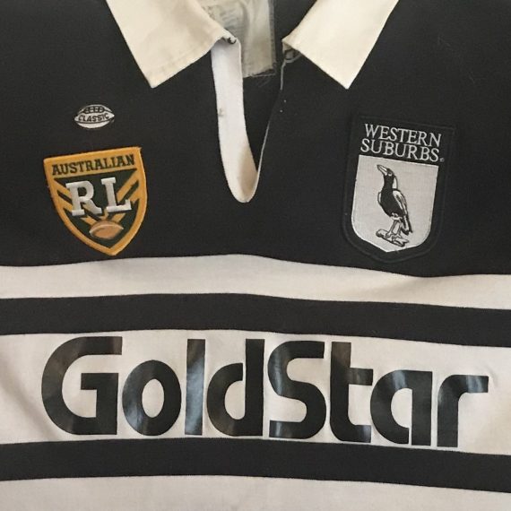 Western Suburbs Magpies 1995 Heritage Jersey
